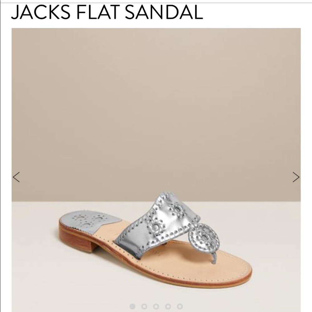 Jack Rogers silver sandals